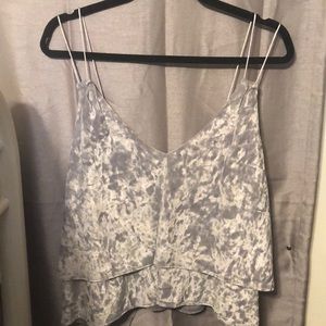 NEVER WORN Express velvet tank